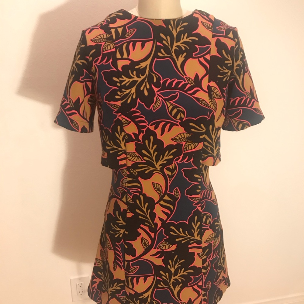 Top shop 60s style floral mini dress